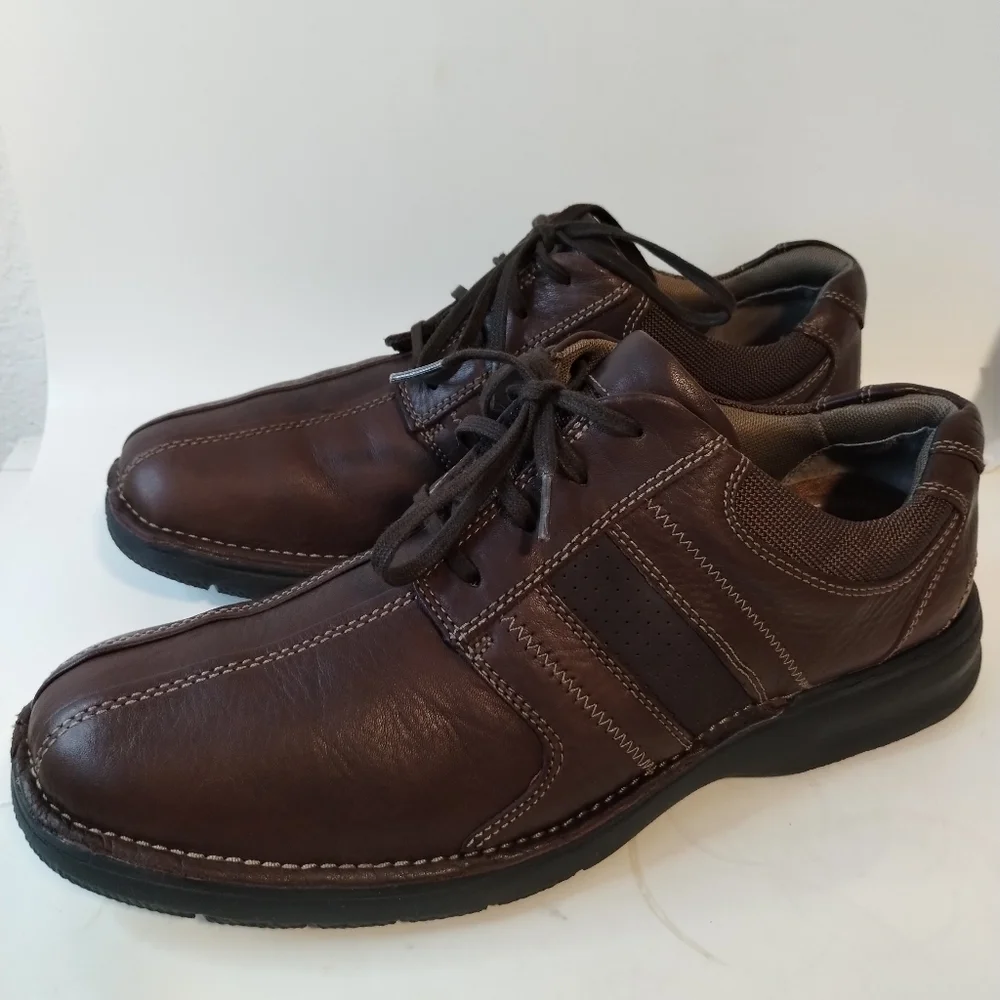 Clarks Leather Casual Oxford‎ Men's 10½ Brown